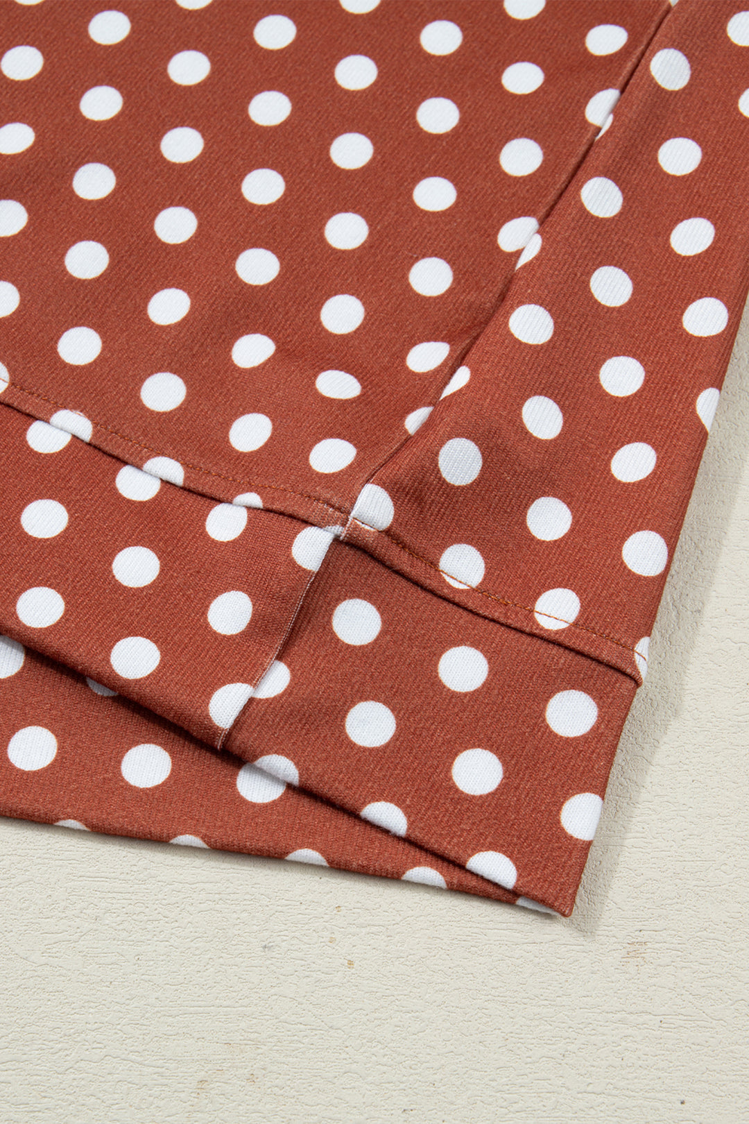 Brown Polka Dot Print Short Set