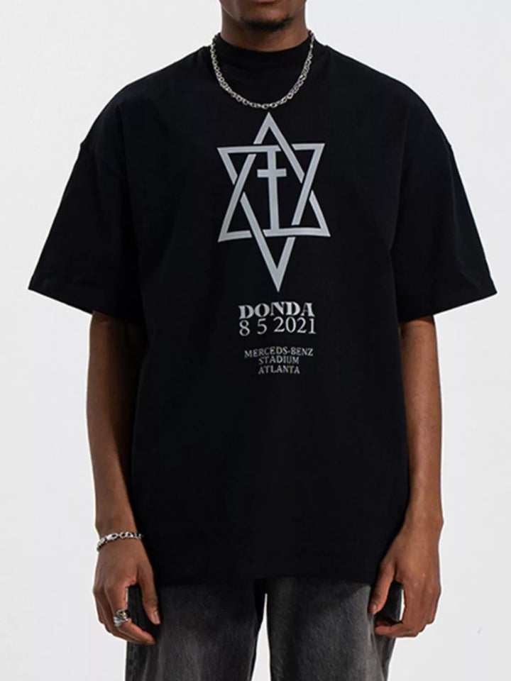 Men's Graphic Round Neck Half Sleeve T-Shirt