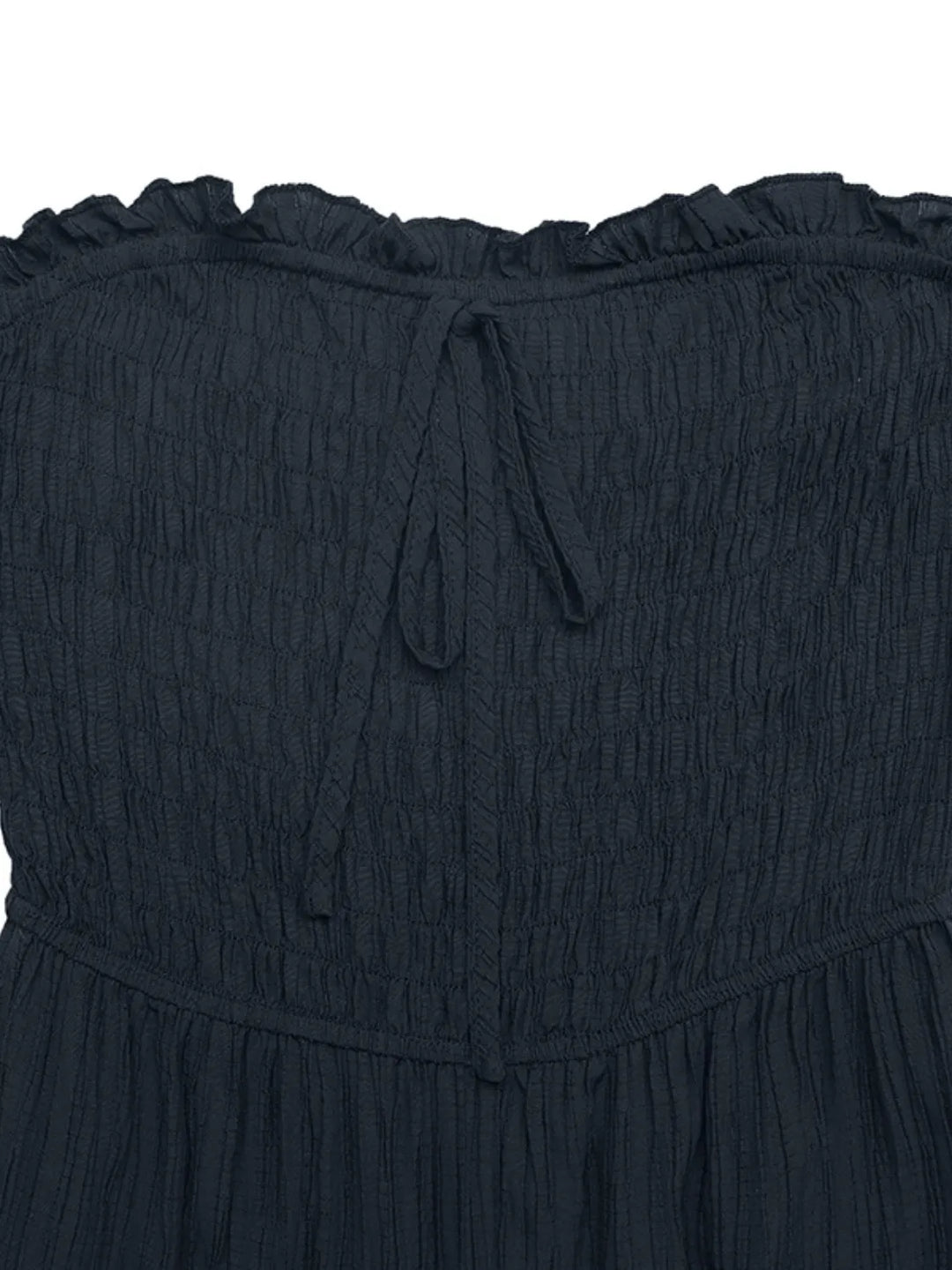 Smocked Tube Wide Leg Jumpsuit