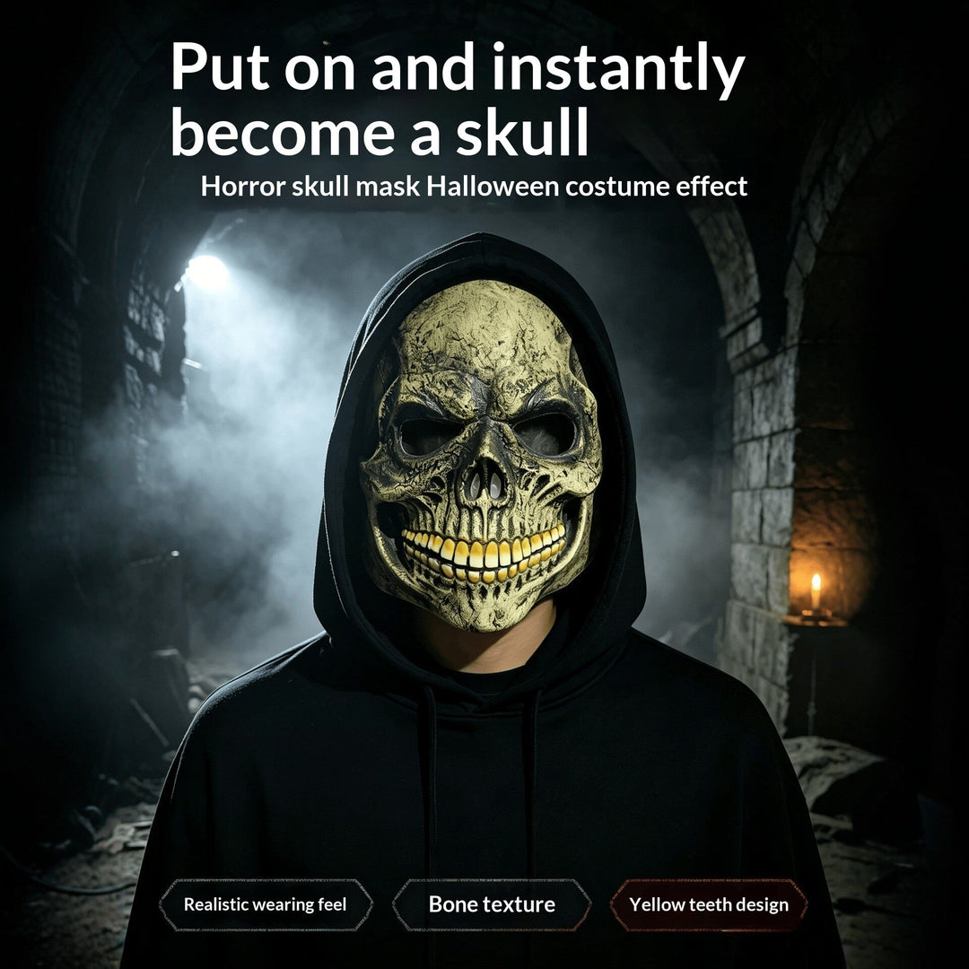 Halloween Skull Mask Soft Silicone Mask