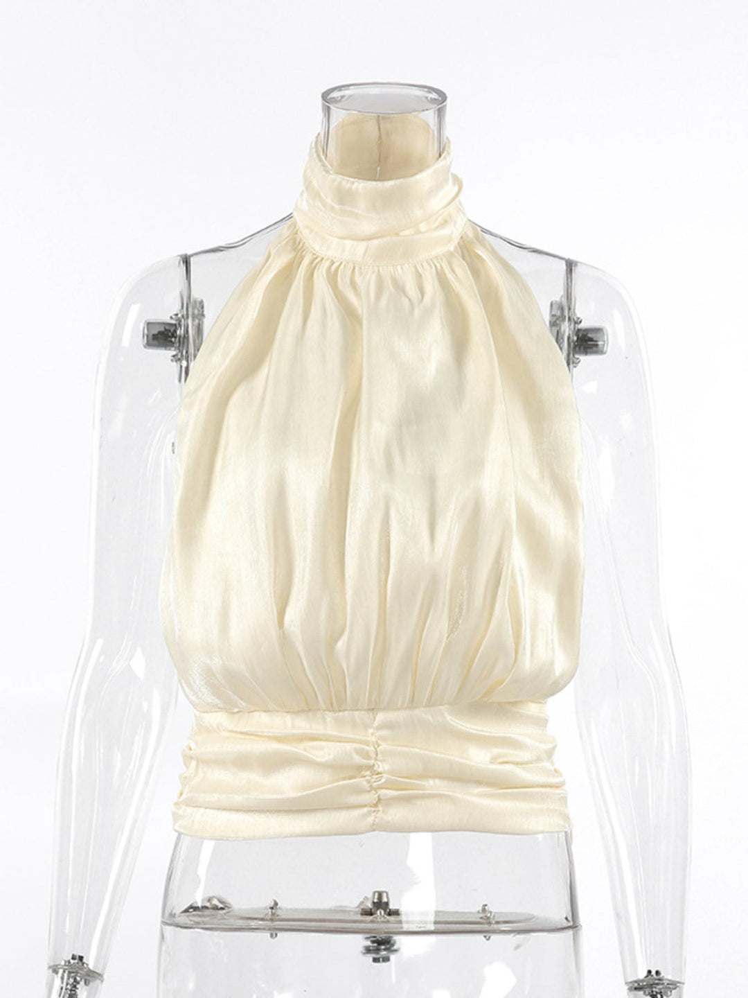 Halter Neck Ruched Cami Top