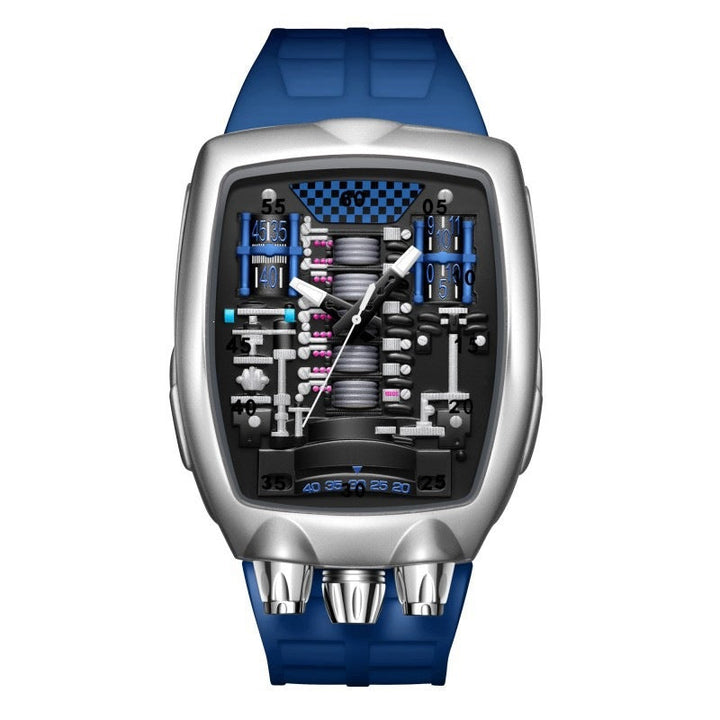Engine Movement Mens Watch Brand Quartz Watch Fashionable And Distinctive