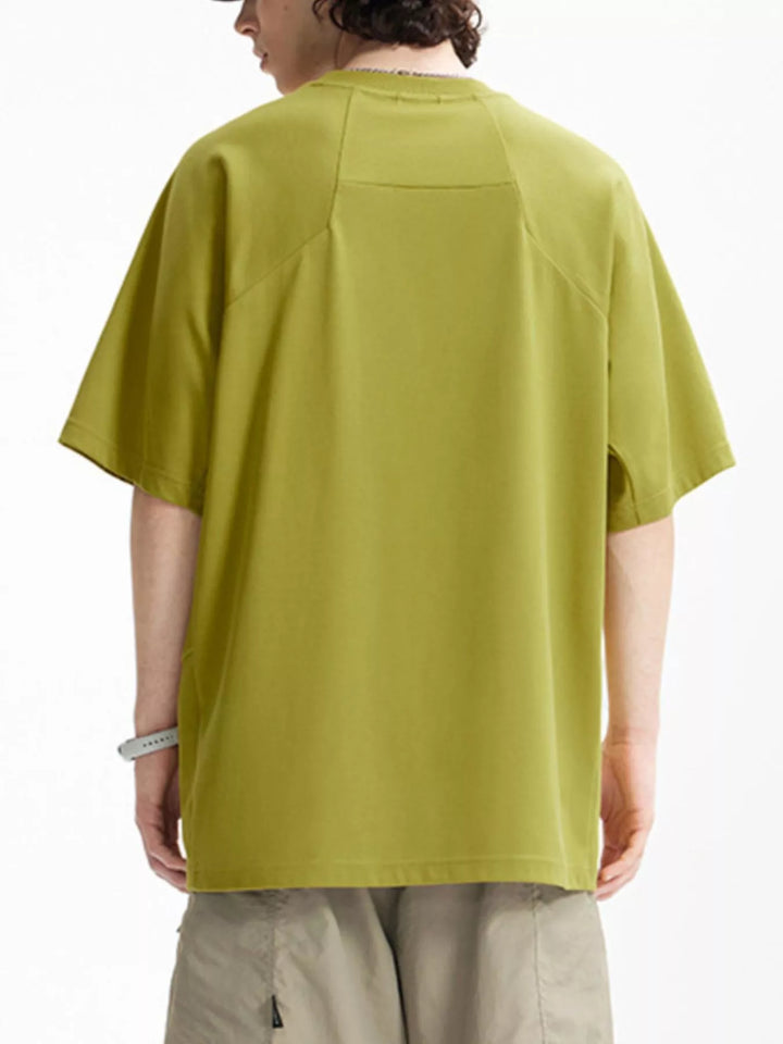 Men's Letter Round Neck Half Sleeve T-Shirt