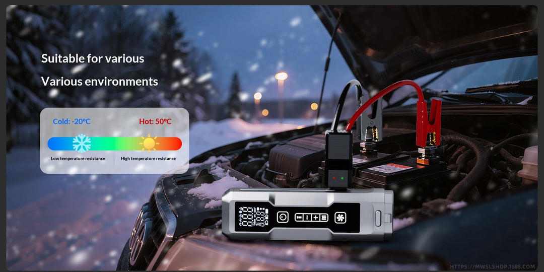Multifunctional Cordless Car  Starter & Tire Inflator Vacuum Cleaner, High Power For Vehicles