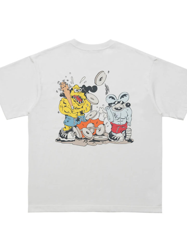 Men's Graphic Round Neck Short Sleeve T-Shirt