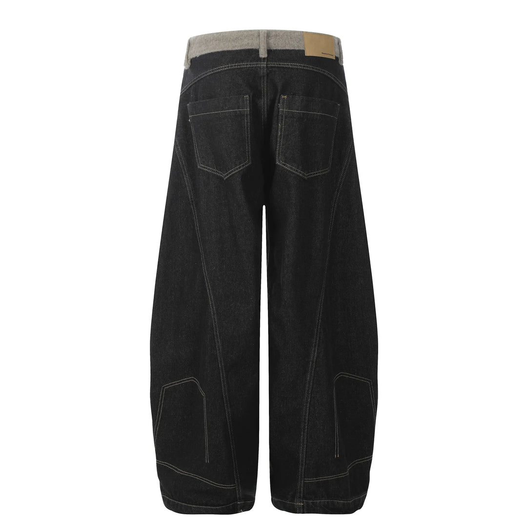 Men's Pocketed Wide Leg Jeans