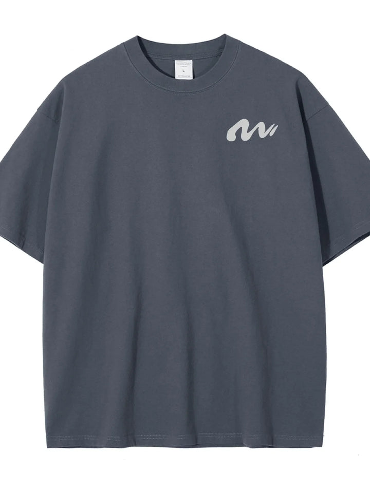 Men's Full Size Round Neck Half Sleeve T-Shirt Plus Size