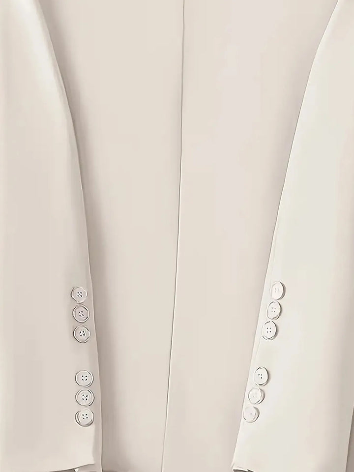 Single-Button Long Sleeve Blazer