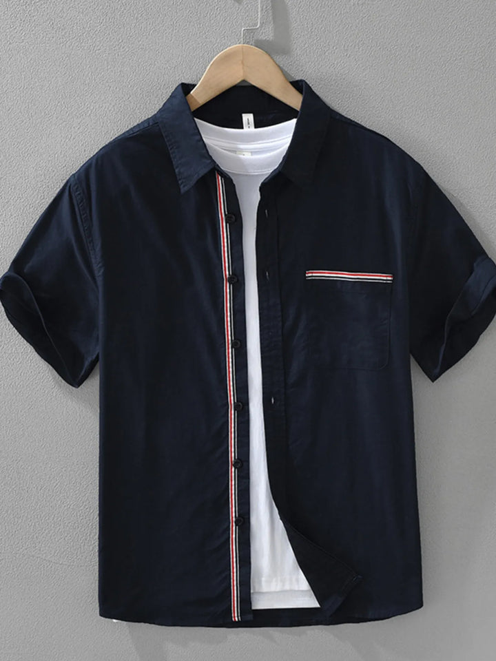 Men's Plus Size Button Up Short Sleeve Shirt