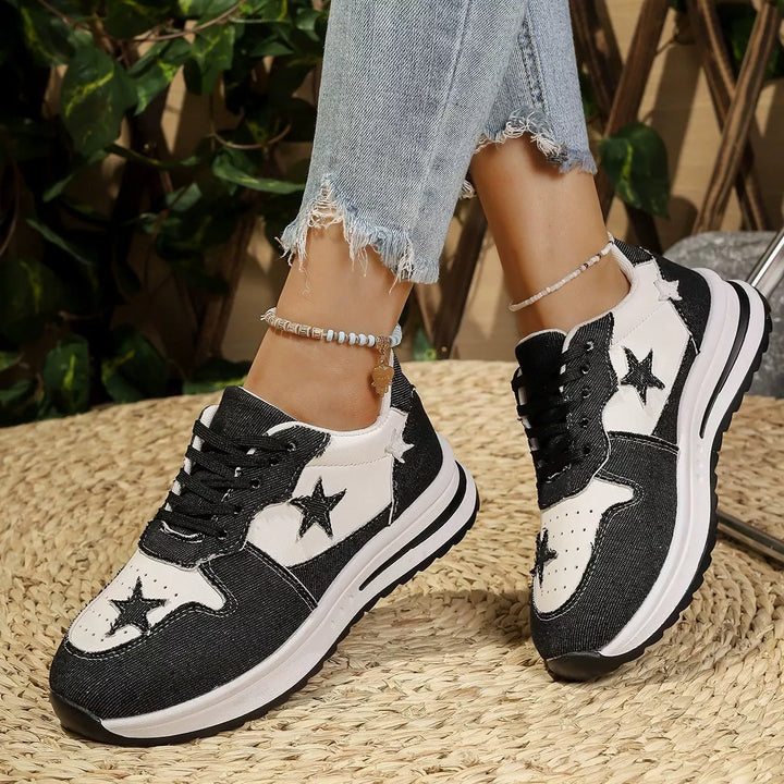 Star Lace Up Sneakers