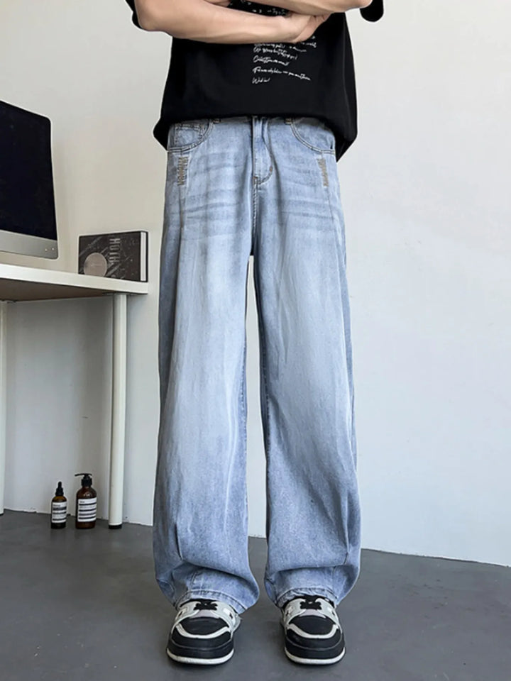 Men's Plus Size Wide Leg Relaxed Fit Jeans