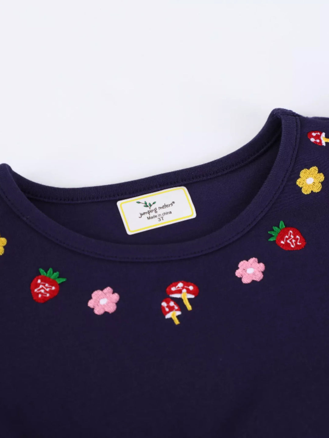 Children's Embroidered Long Sleeve Casual Dress