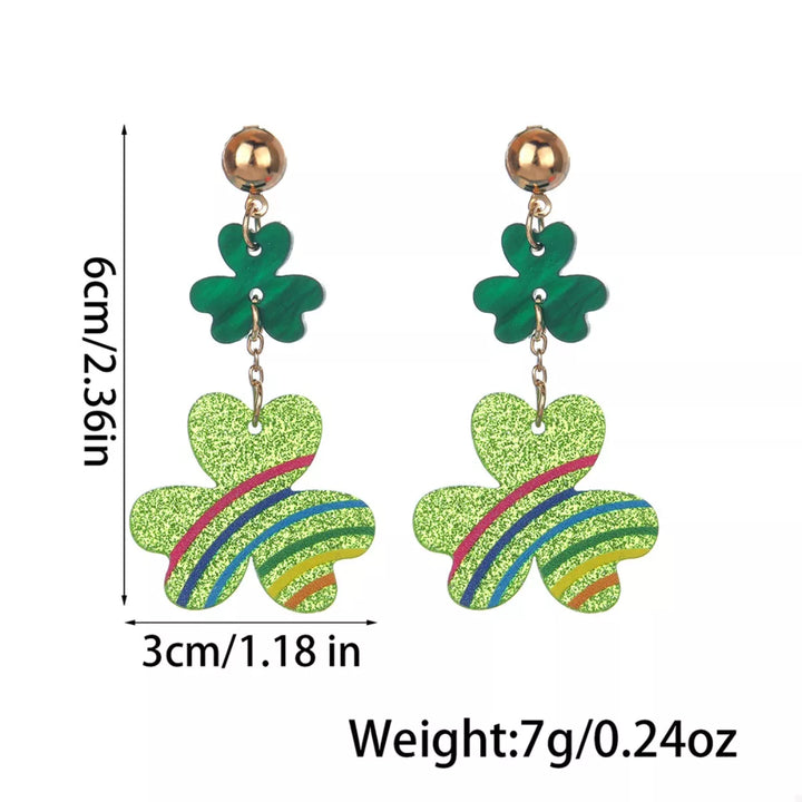 Lucky Clover Dangle Earrings