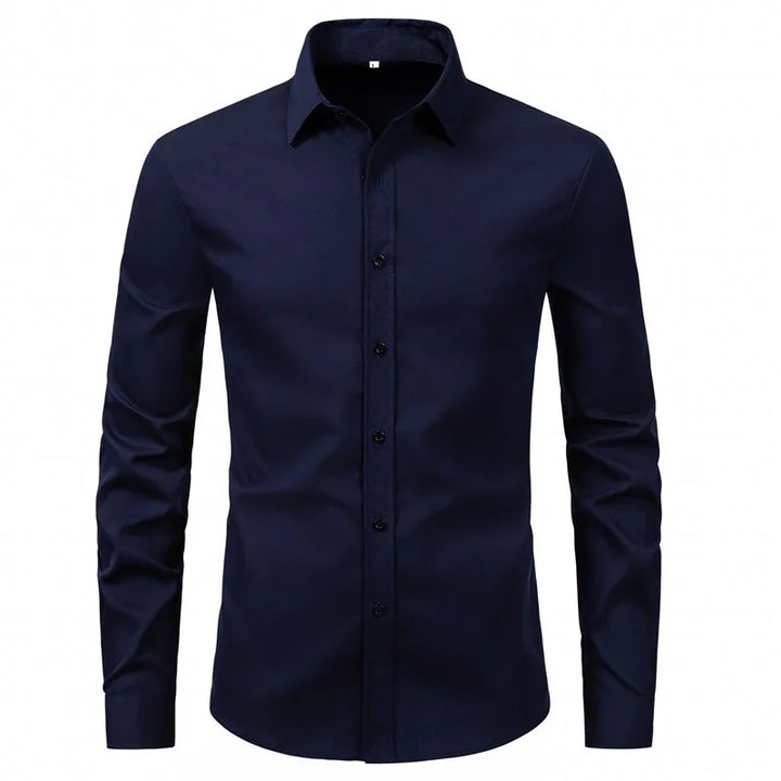 Men's Plus Size Button Up Long Sleeve Shirt