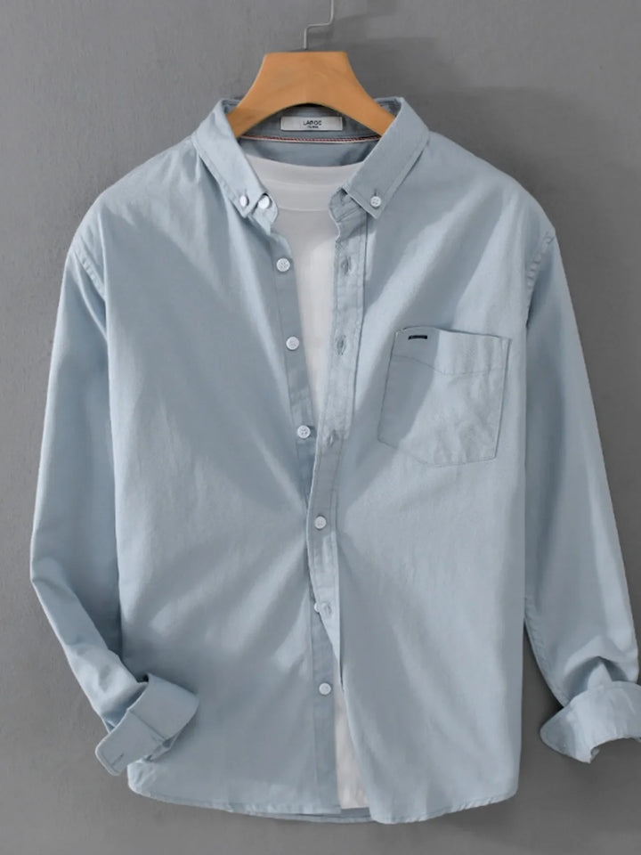 Men's Plus Size Button Up Long Sleeve Shirt