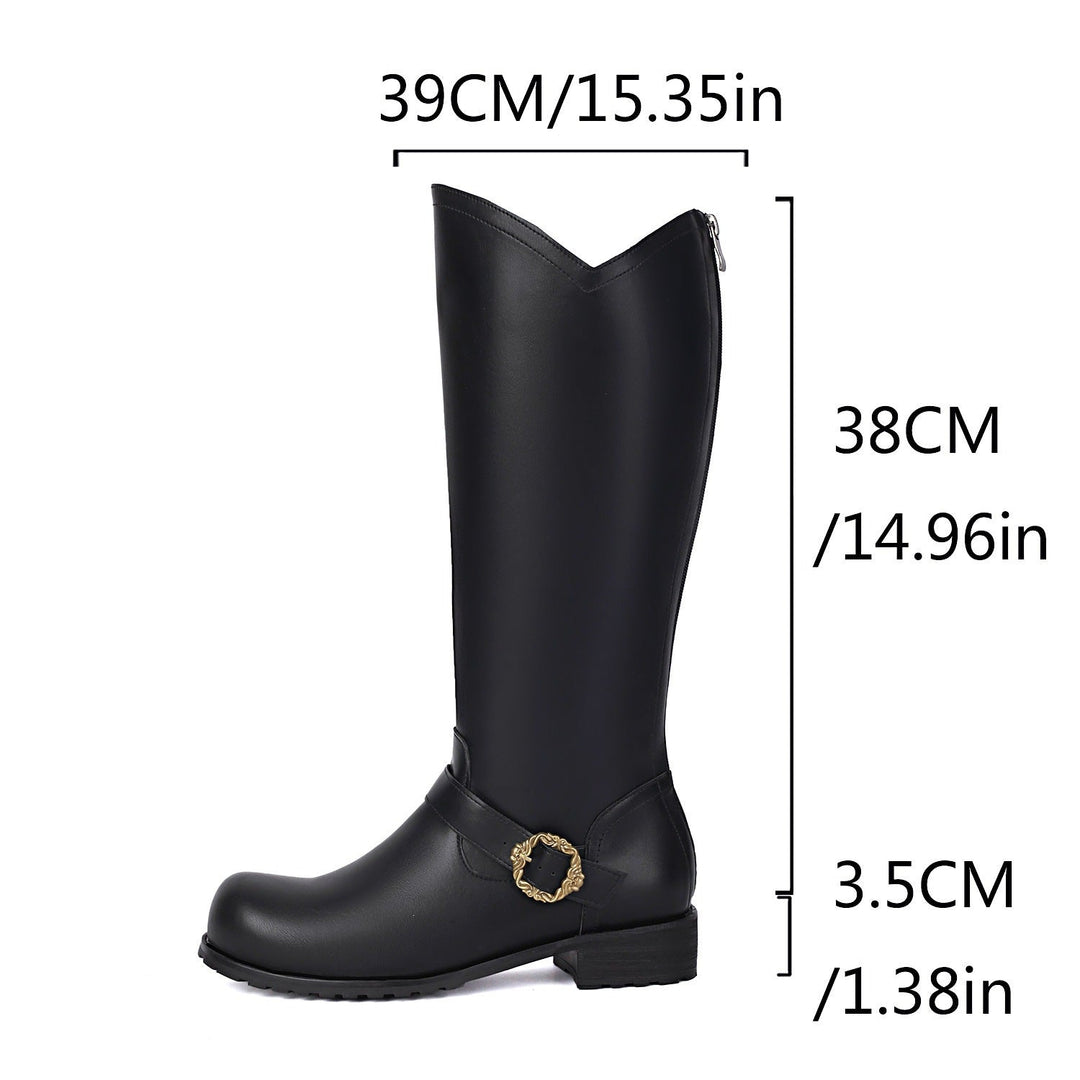 Retro Stage-performance Mens Leather Boots