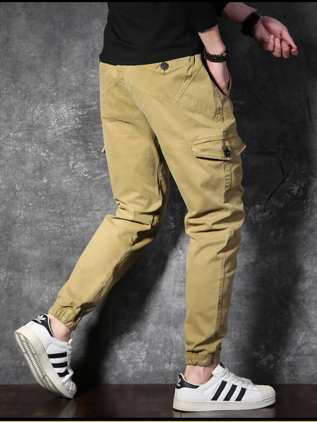 Men's Cargo Pants with Drawstring