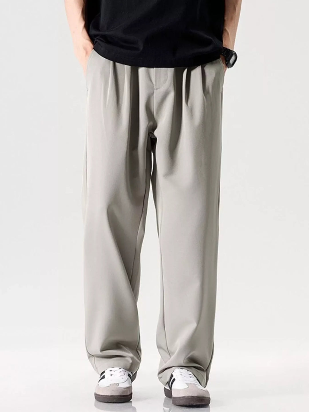 Men's Plus Size Wide Leg Pants
