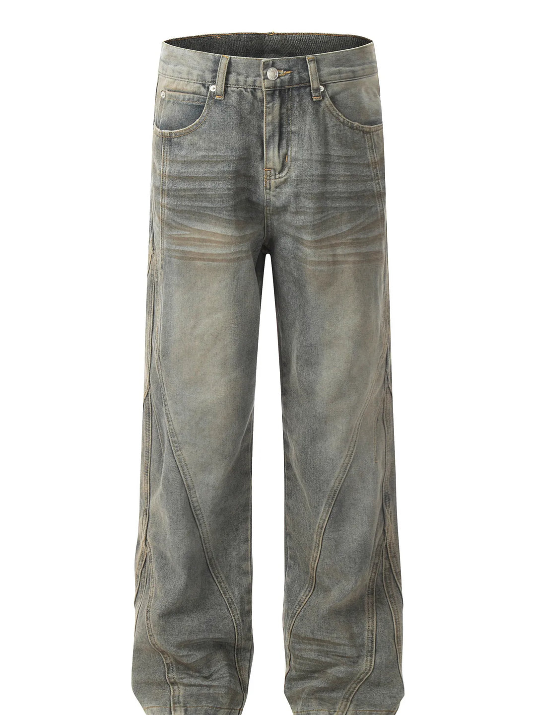 Men's Washed Loose Fit Jeans