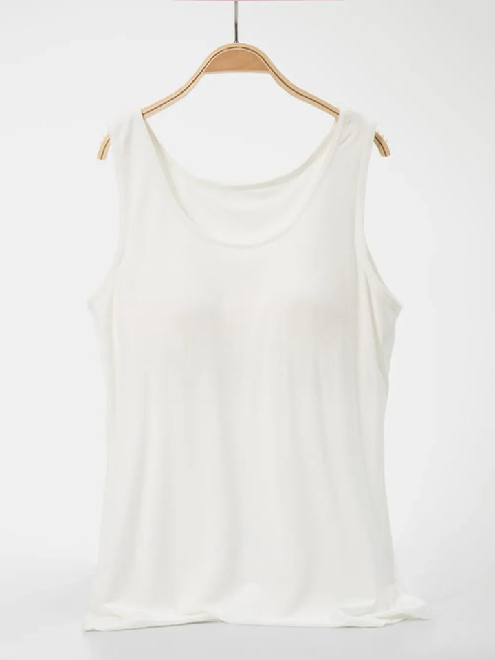 Scoop Neck Wide Strap Tank