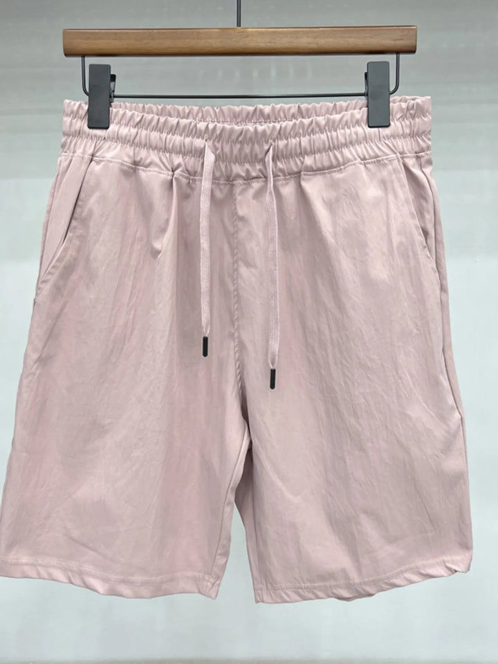 Men's Plus Size Drawstring Shorts with Pockets