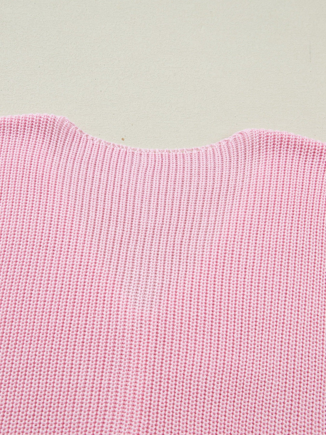 Solid Color Knit V Neck Button Front Sweater Vest