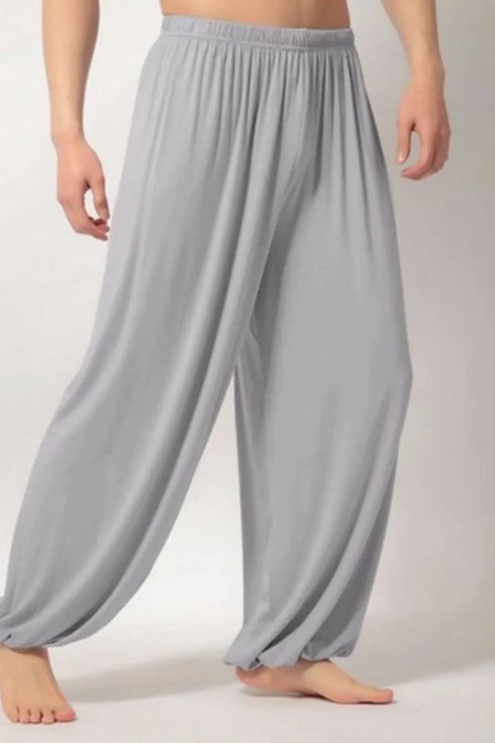 Men's Full Size Elastic Waist Pants Plus Size