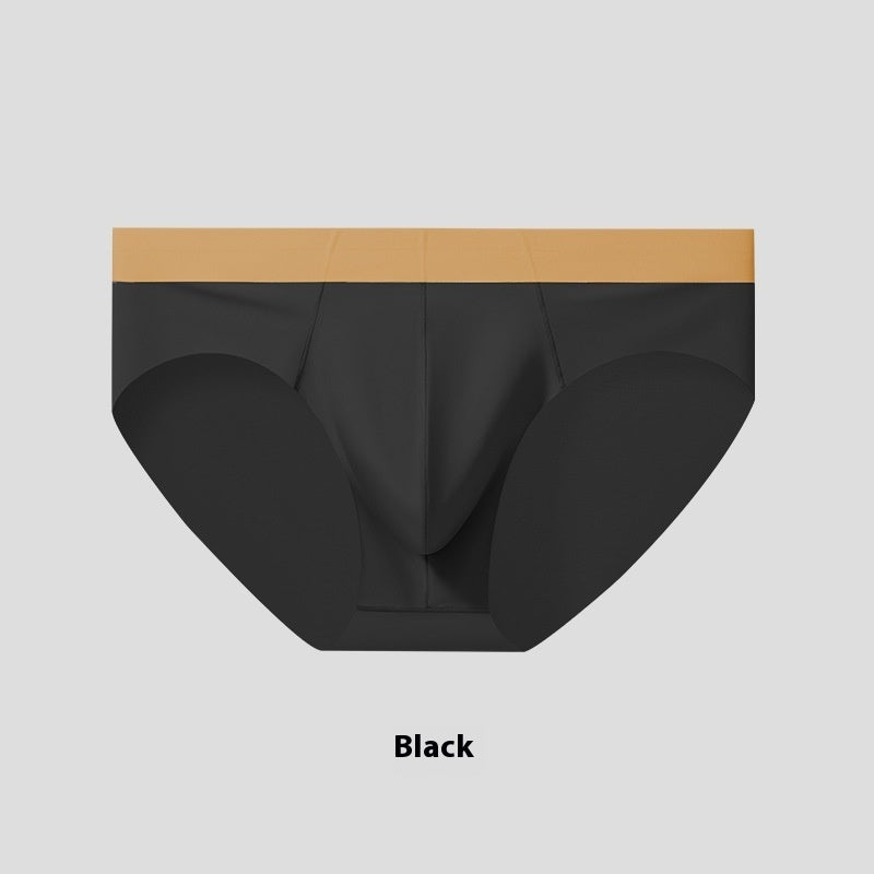 Men's Ice Silk Seamless Briefs Nude Feel Sports Style