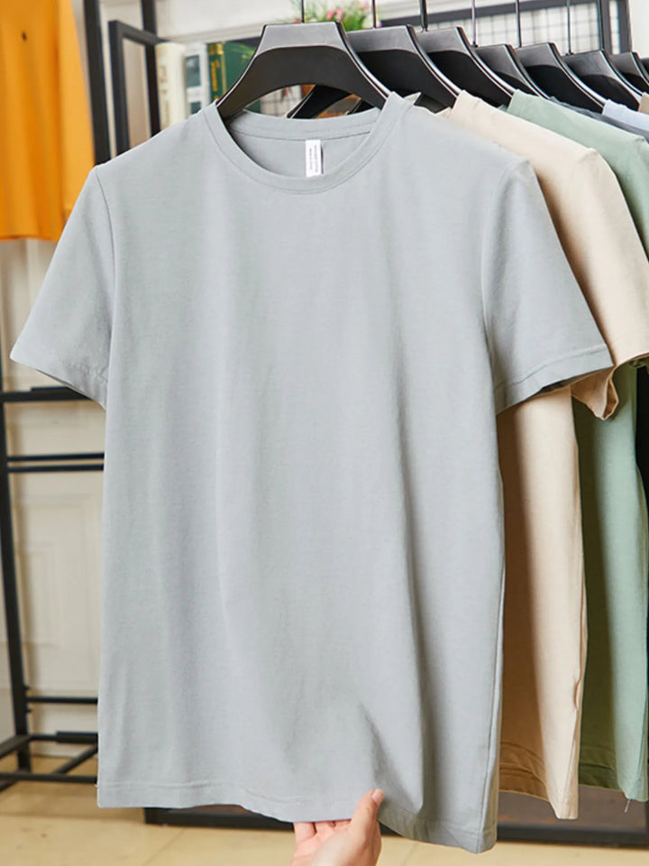 Men's Plus Size Round Neck Short Sleeve T-Shirt