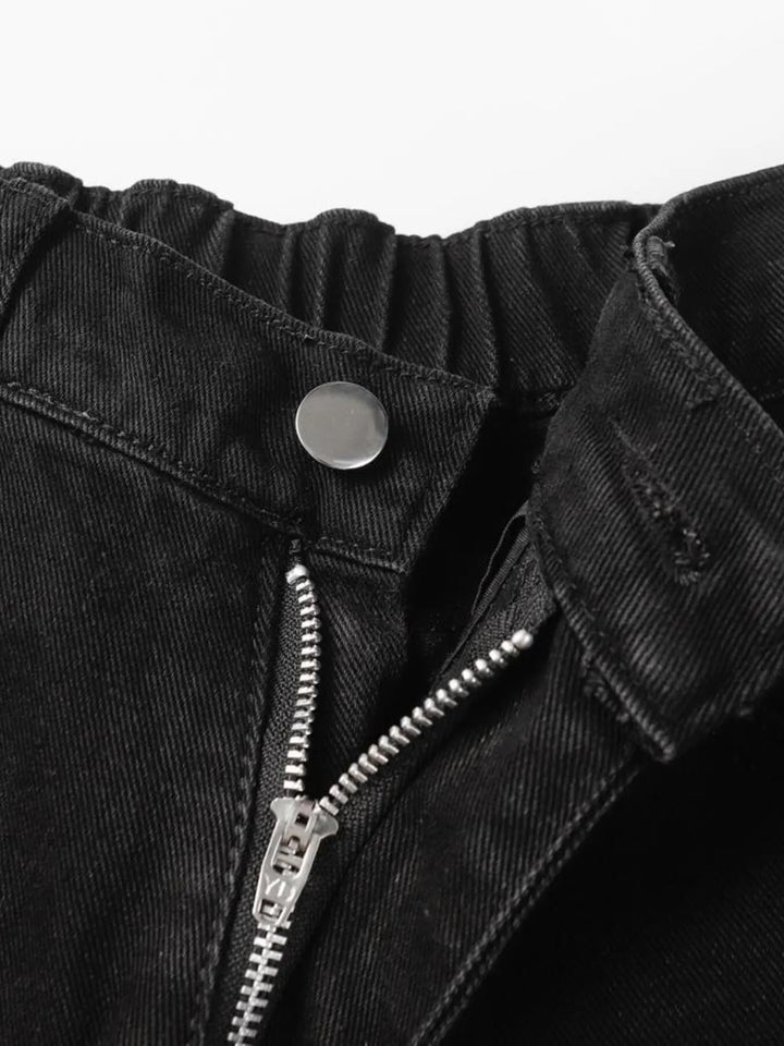 Men's High Waist Wide Leg Jeans