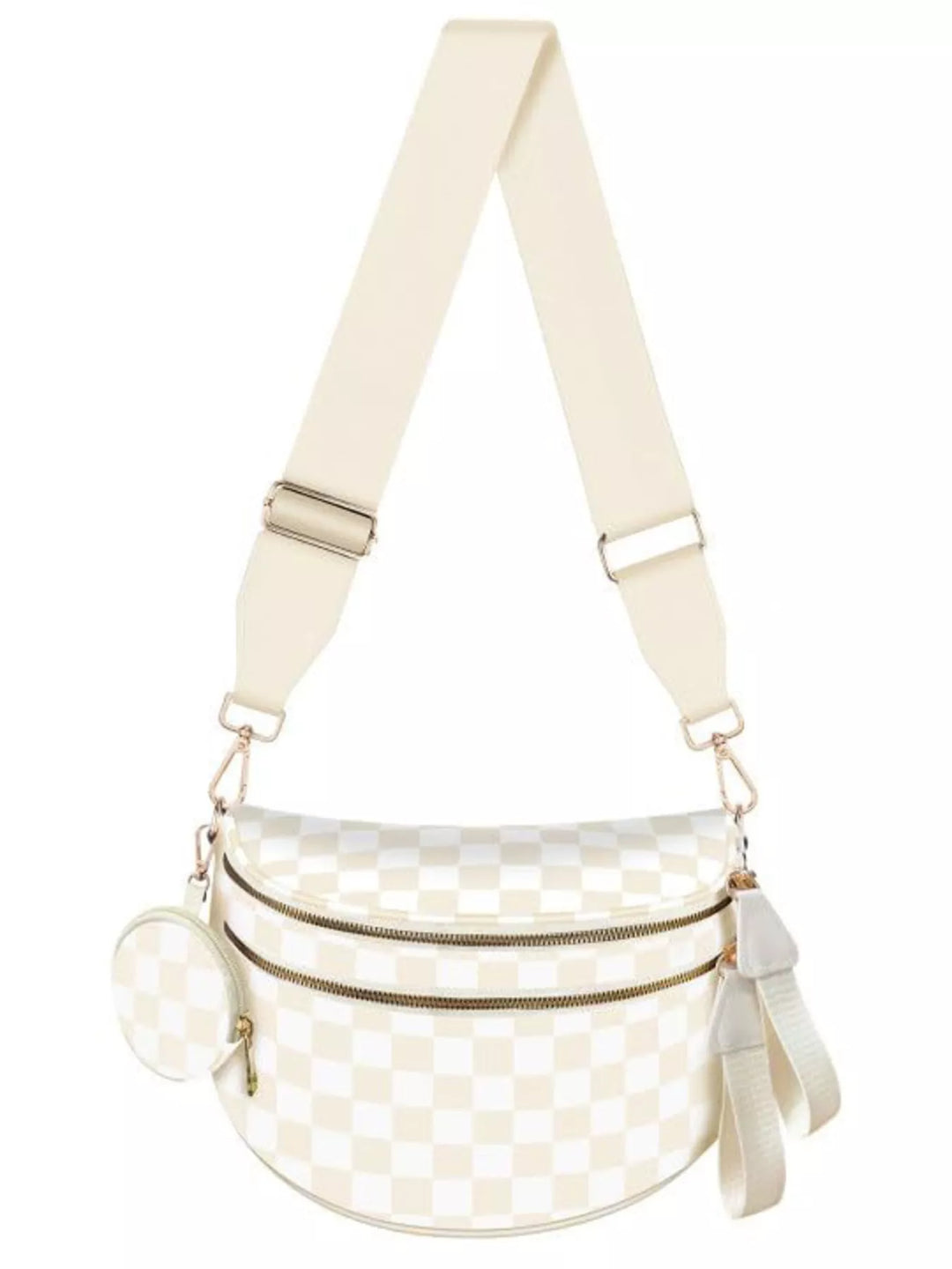 Multi-Pocket Adjustable Strap Crossbody Bag