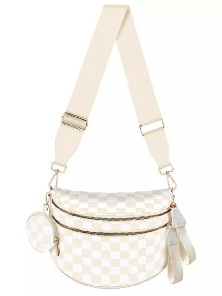 Multi-Pocket Adjustable Strap Crossbody Bag