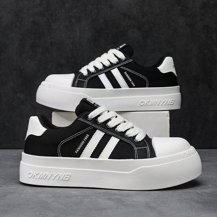 2026 New Height Increasing Men's Shoes, Summer Breathable Casual Platform Sneakers, Versatile Trendy Work Shoes