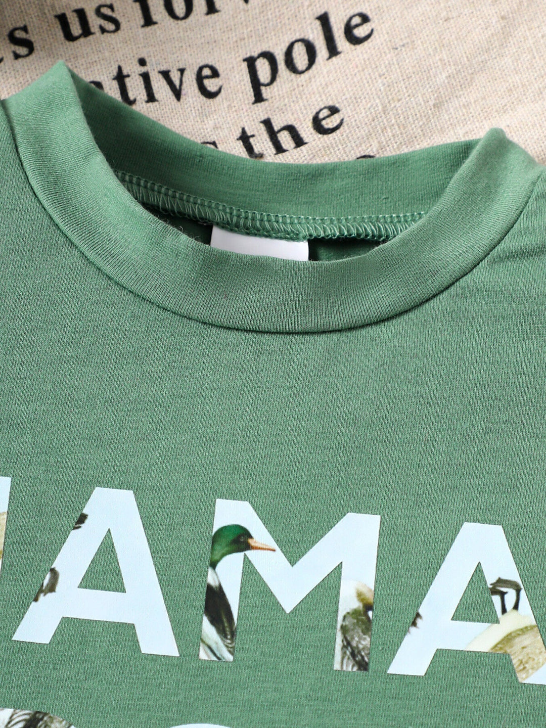 Children's Mama' Boy Graphic Casual Tee and Shorts Set