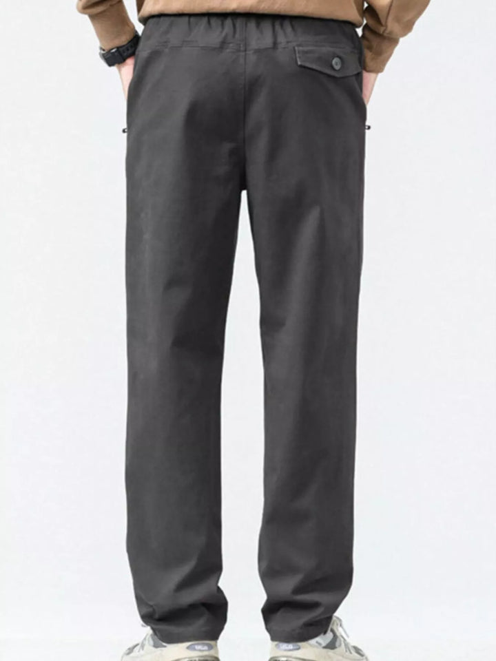 Men's Plus Size Casual Loose Fit Wide Leg Pants