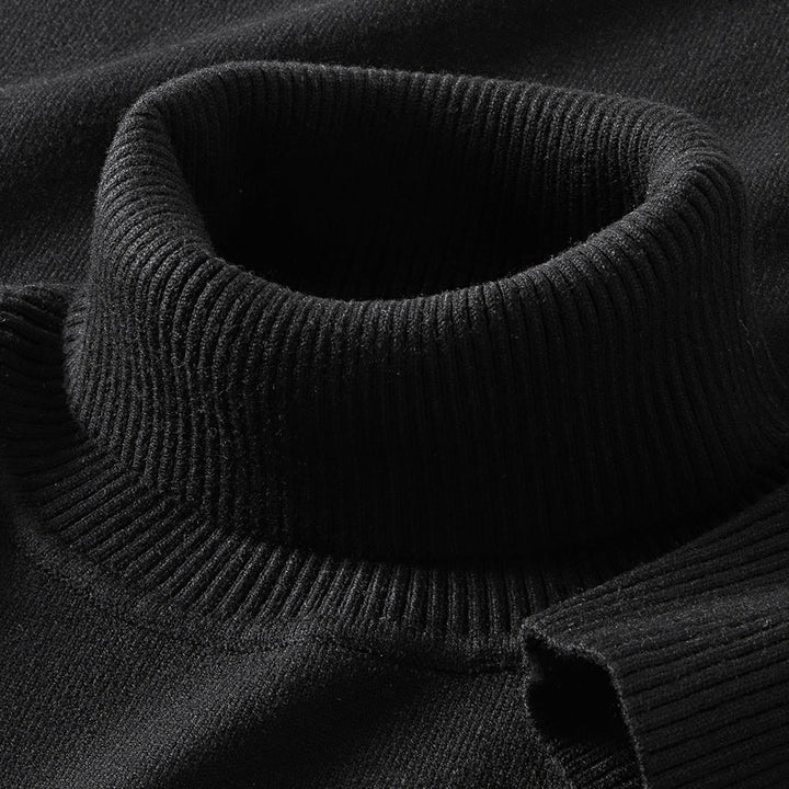 Mens Thermal Turtleneck Sweater For Layering Under Knitwear