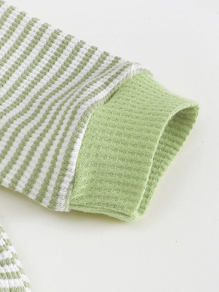 Children's Striped Polo Shirt & Pants Set