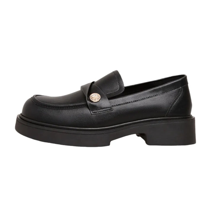 Round Toe Platform Loafers