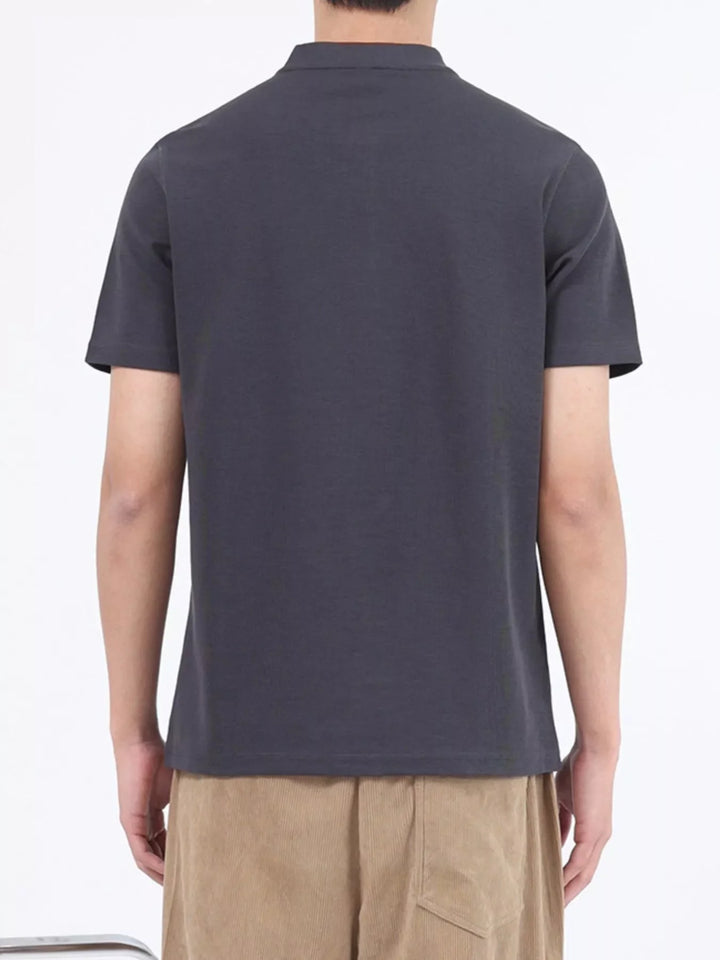 Men's Plus Size Casual Button Detail Short Sleeve T-Shirt
