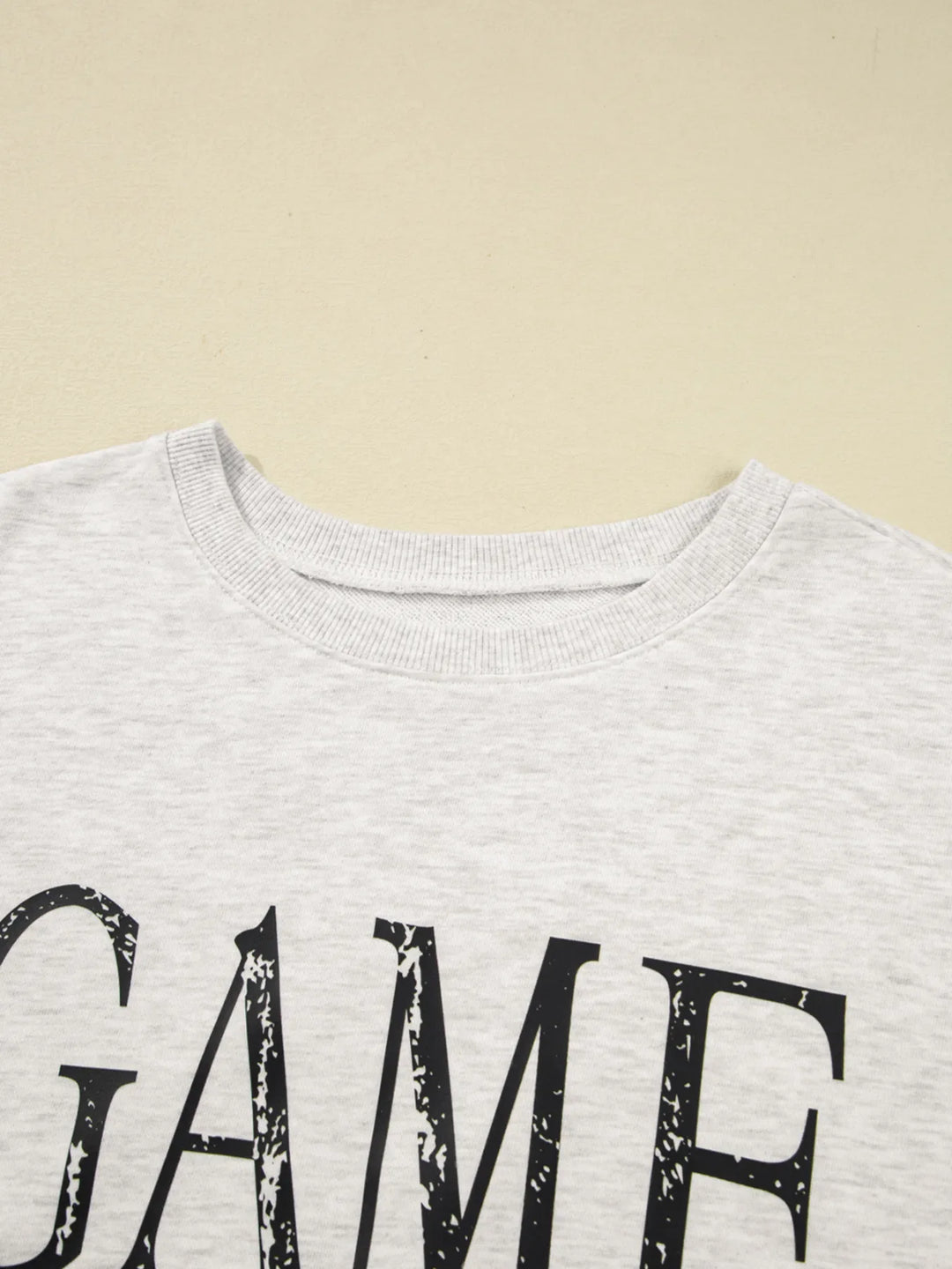 Washed GAME DAY Graphic Baggy Sweatshirt