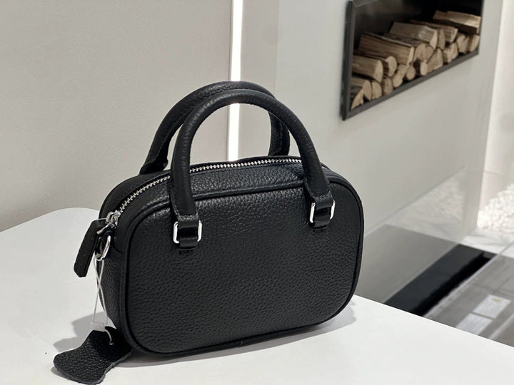 Light Luxury Women's Handbag, Stylish And Elegant Tote, Simple And Versatile, Top-layer Cowhide, Single Shoulder And Crossbody Bag, Mini Handbag