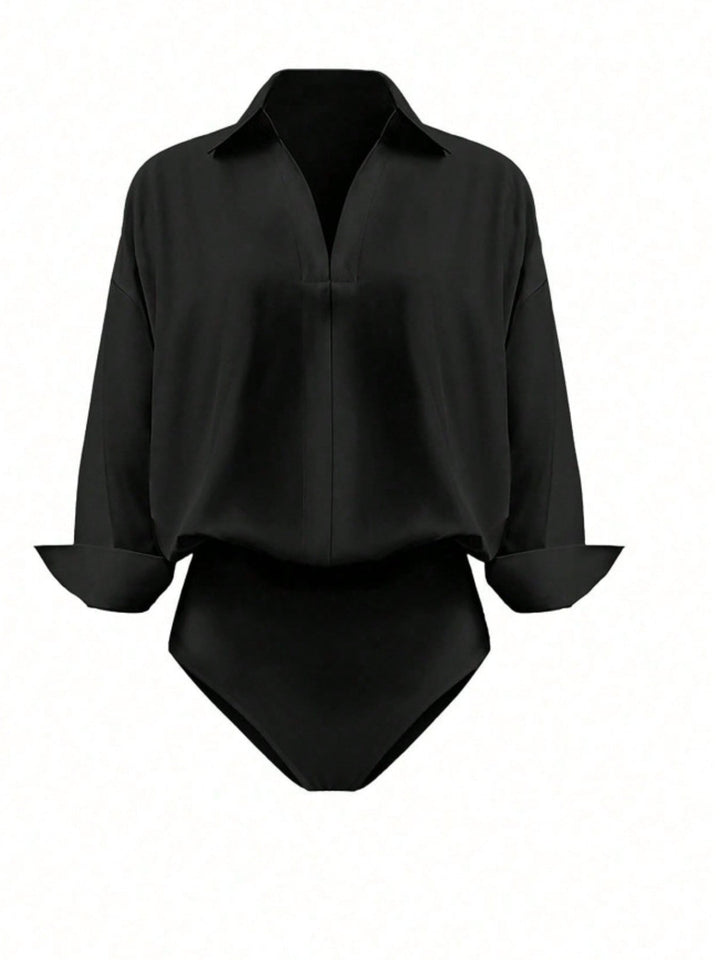 Button-Down Long Sleeve Bodysuit