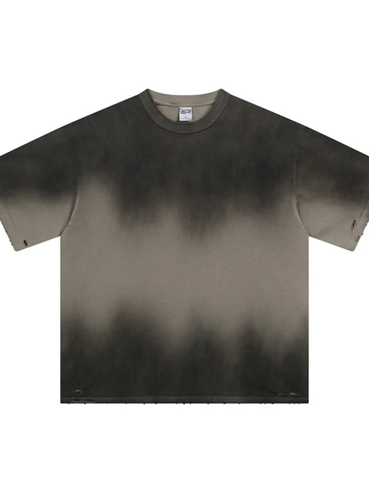 Men's Gradient Round Neck Oversized T-Shirt