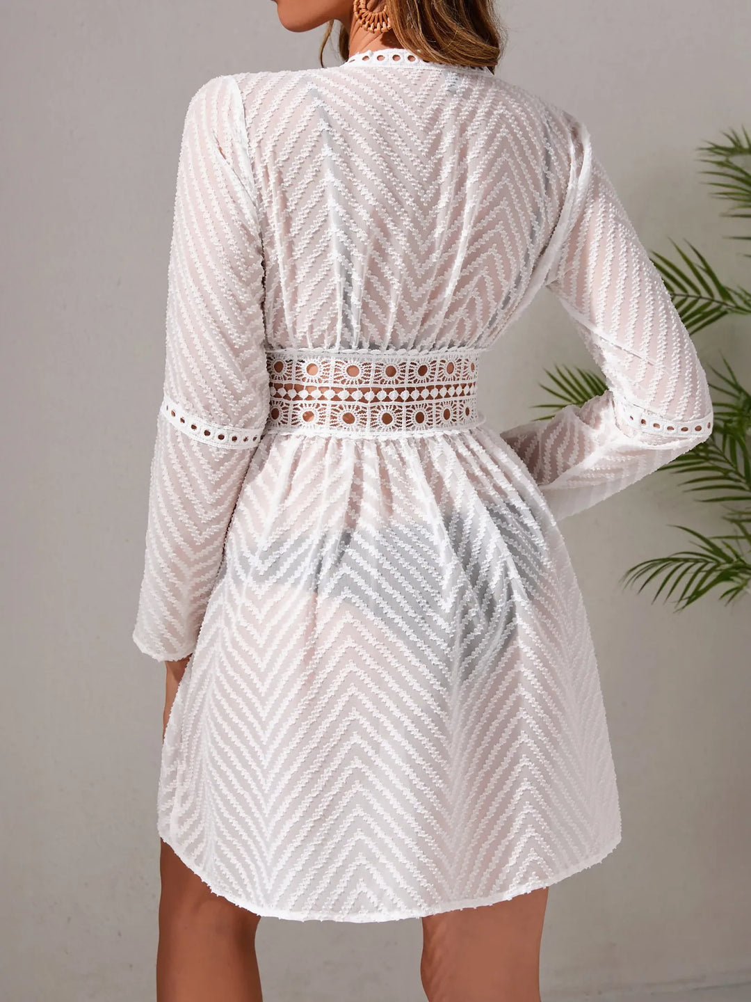 Chevron Crochet Lace Cover-Up