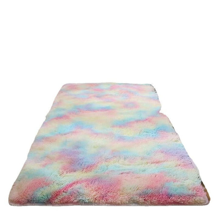 Silk-wool Carpet Bedroom Bedside Living Room Solid Color