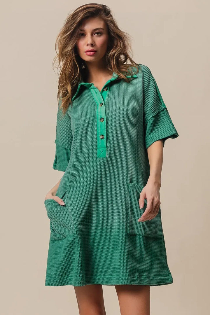 BiBi Dip Dye Mineral Washed Knit Dress