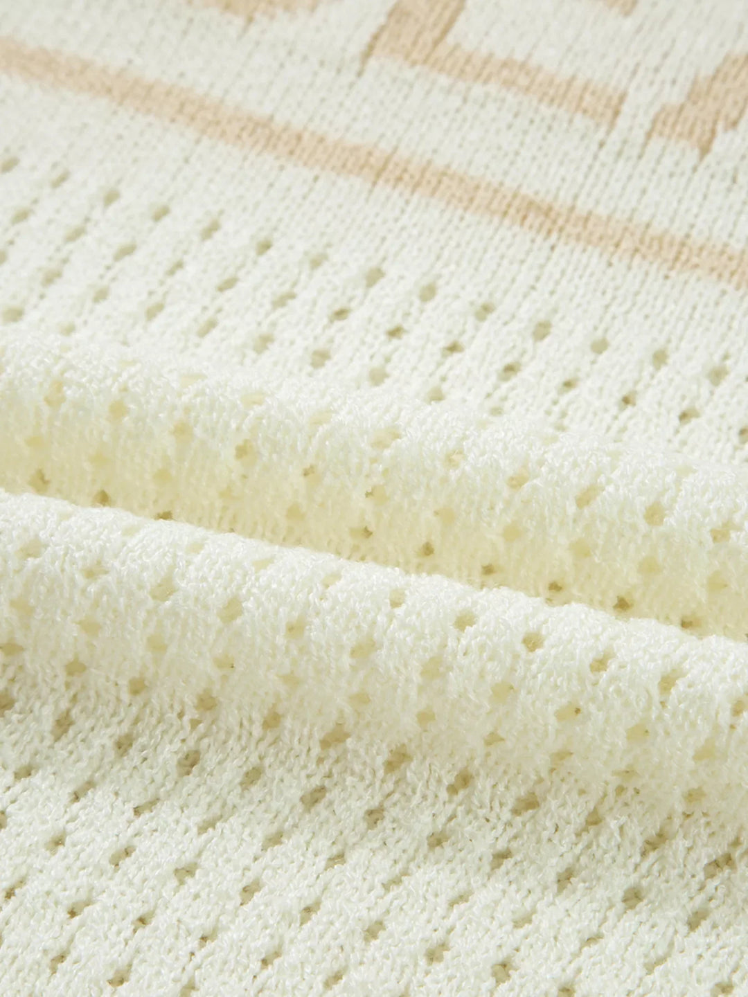BEACH Hollow Out Knitted Lightweight Dolman Sweater