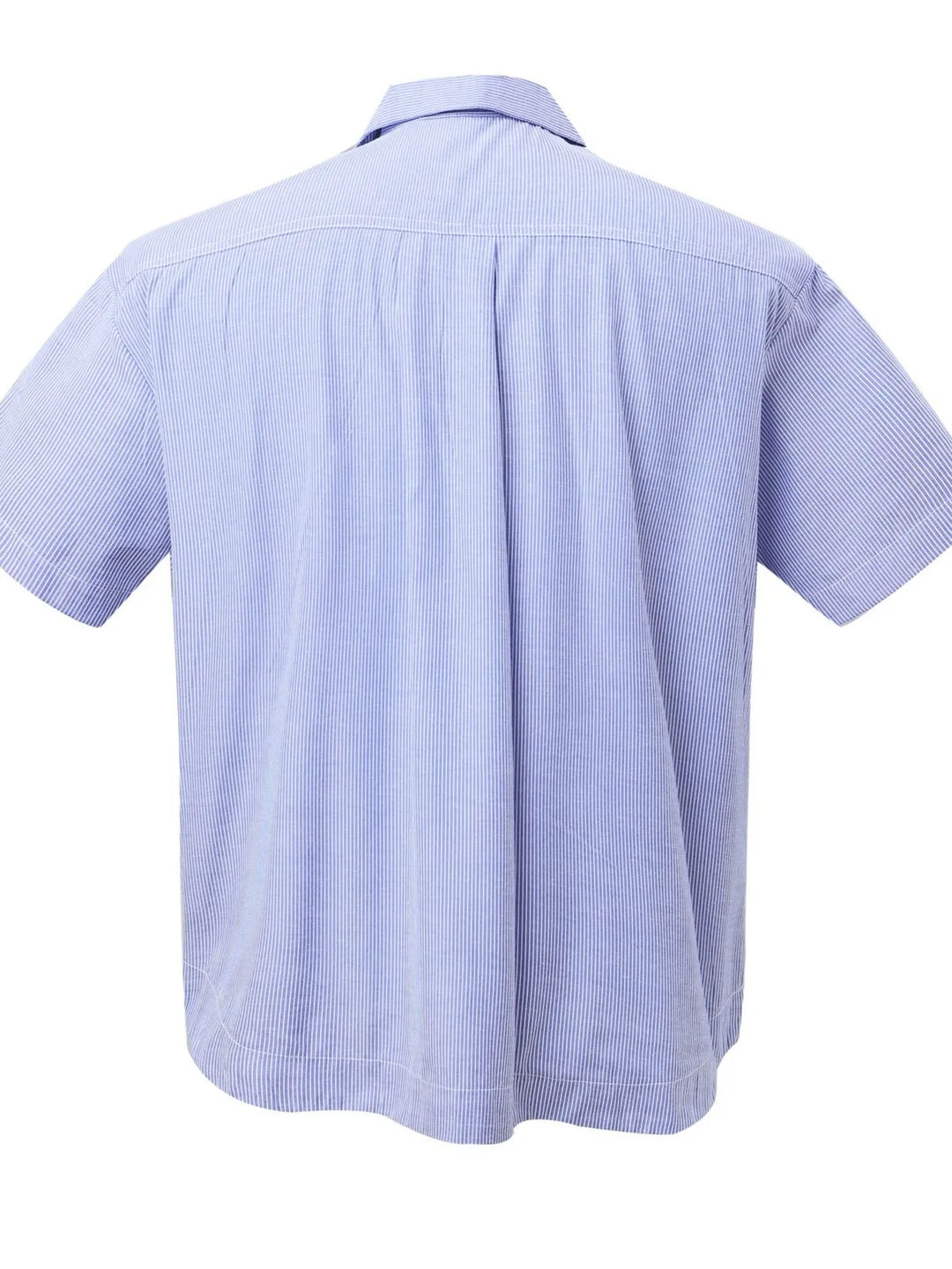 Men's Buttone Down Short Sleeve Striped Shirt