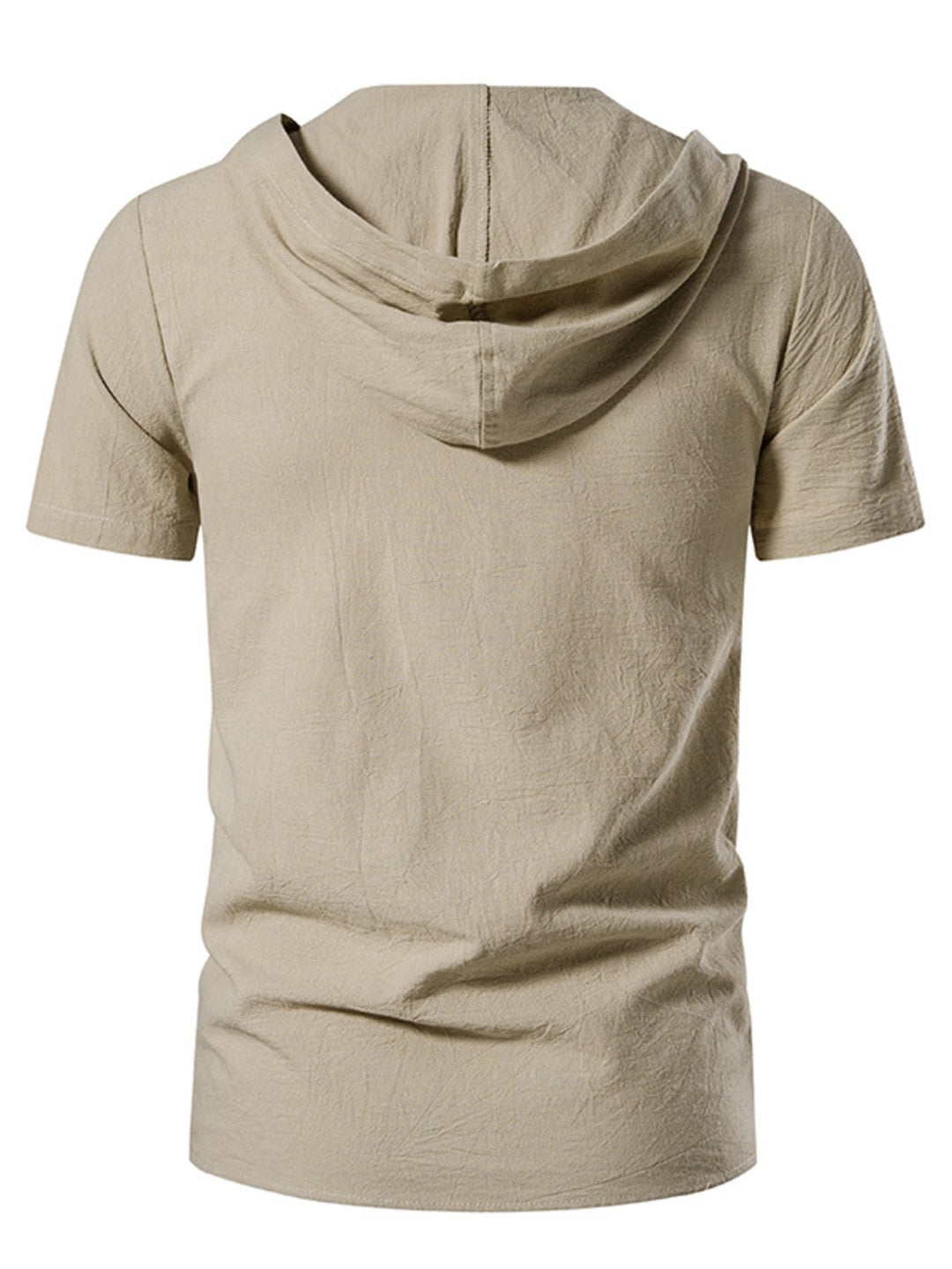 Men's Casual Lace-Up Hooded Top