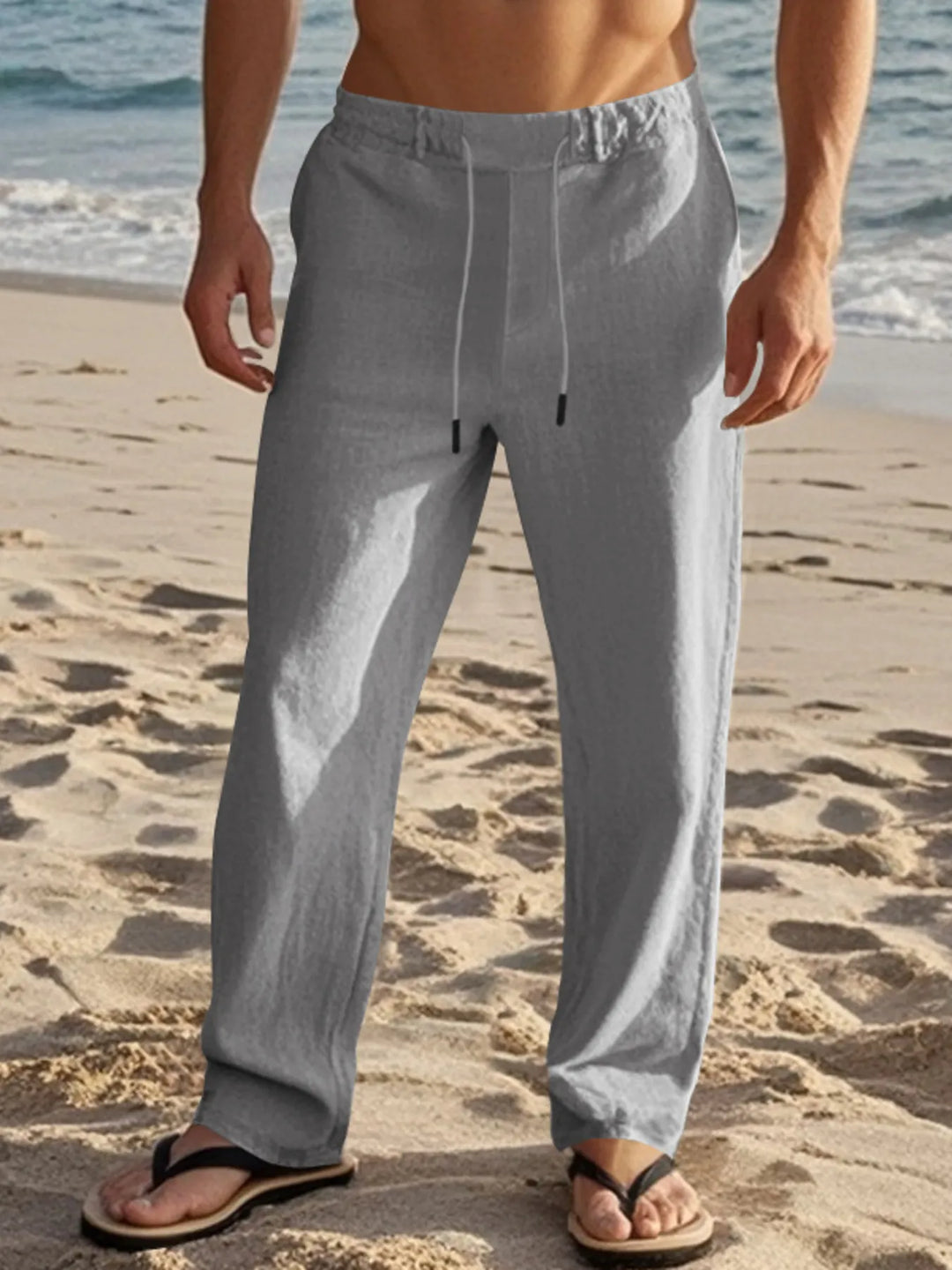 Men's Full Size Casual Drawstring Pants Plus Size